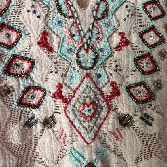 SUNDANCE‎ Global Embrace Chemise Beaded Dress SIZE SMALL - Picture 5 of 8